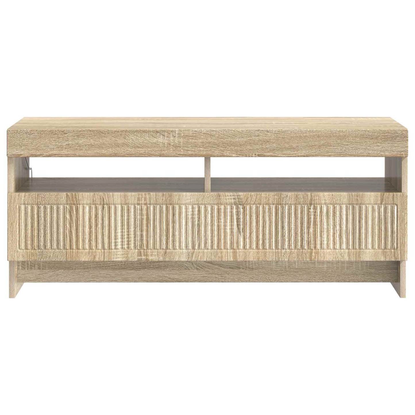 vidaXL LED TV Cabinet Sonoma Oak Engineered Wood
