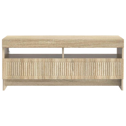 vidaXL LED TV Cabinet Sonoma Oak Engineered Wood