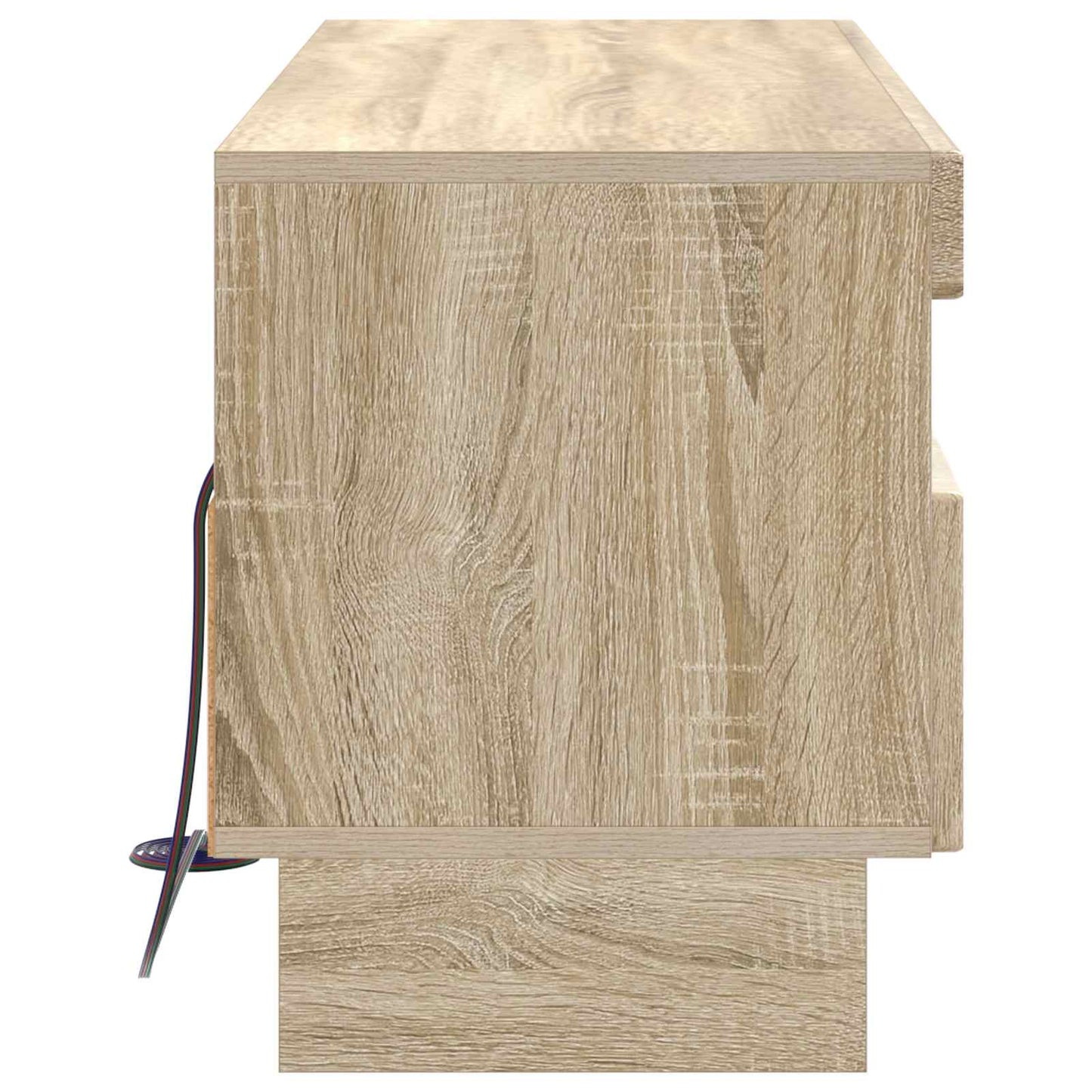 vidaXL LED TV Cabinet Sonoma Oak Engineered Wood