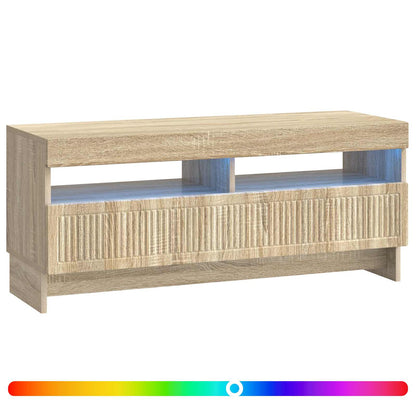 vidaXL LED TV Cabinet Sonoma Oak Engineered Wood