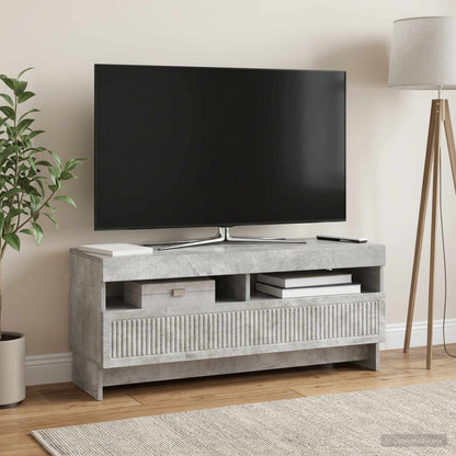 vidaXL LED TV Cabinet Concrete Grey Engineered Wood