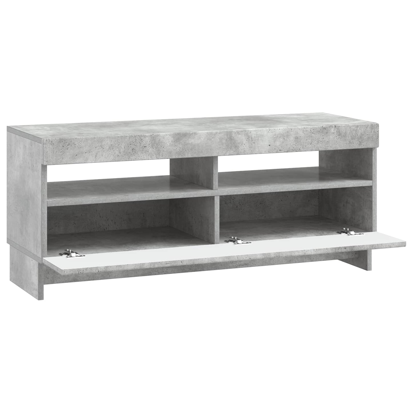 vidaXL LED TV Cabinet Concrete Grey Engineered Wood