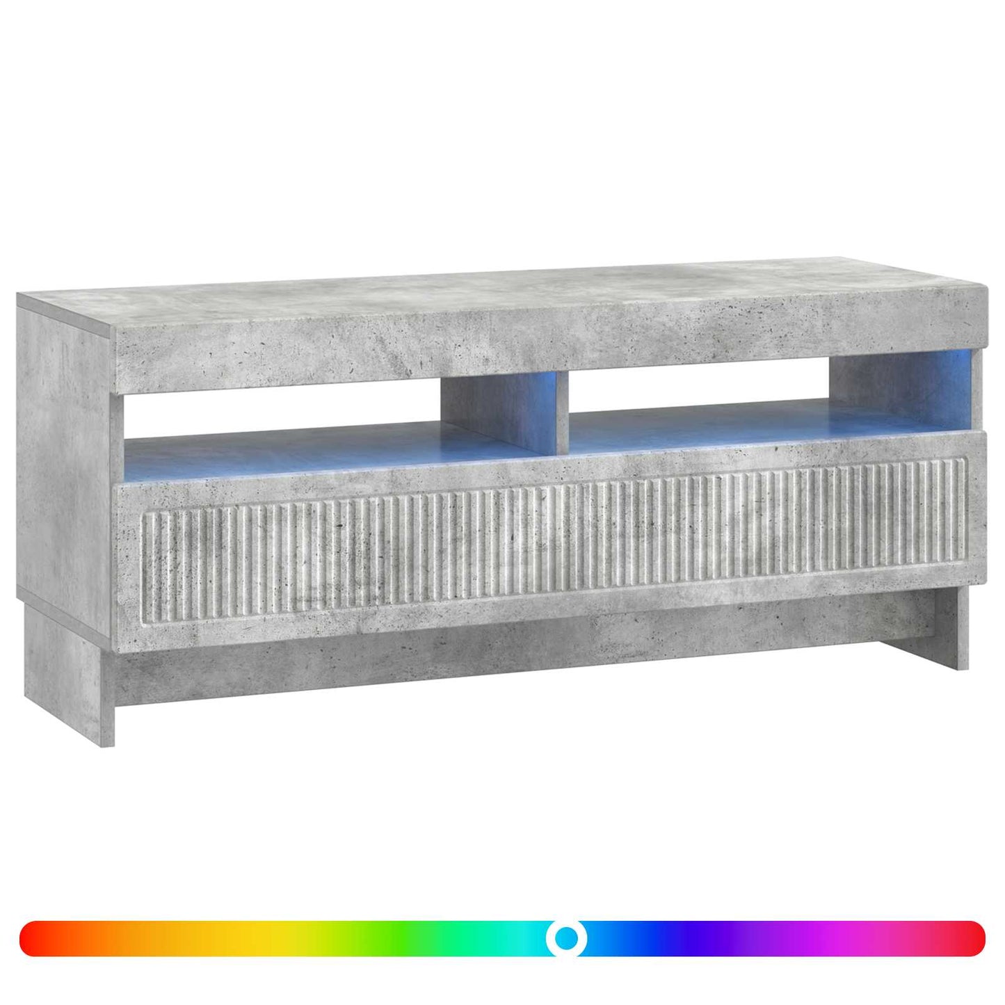 vidaXL LED TV Cabinet Concrete Grey Engineered Wood