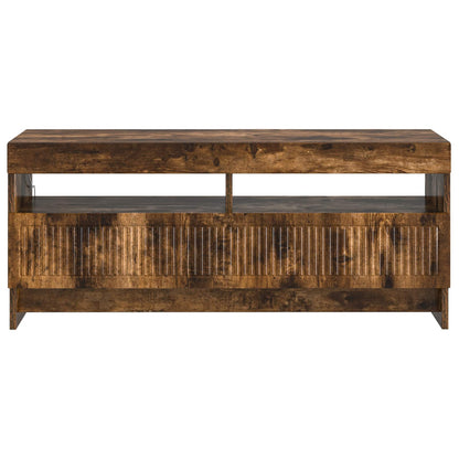 vidaXL LED TV Cabinet Smoked Oak Engineered Wood