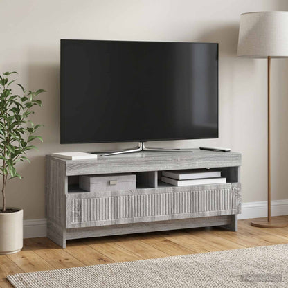 vidaXL LED TV Cabinet Grey Sonoma Engineered Wood