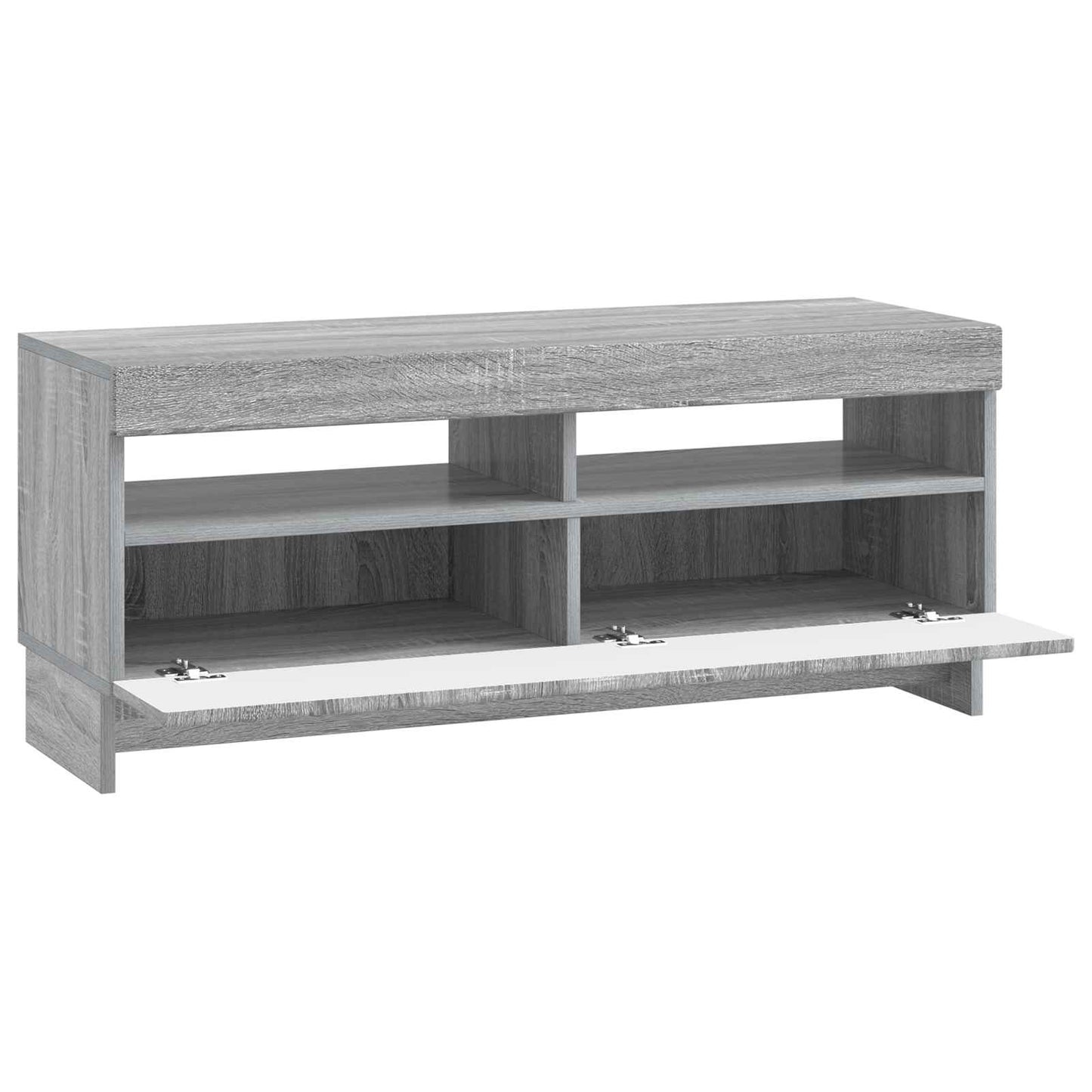 vidaXL LED TV Cabinet Grey Sonoma Engineered Wood