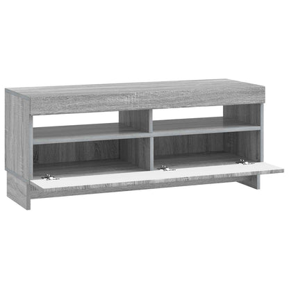 vidaXL LED TV Cabinet Grey Sonoma Engineered Wood
