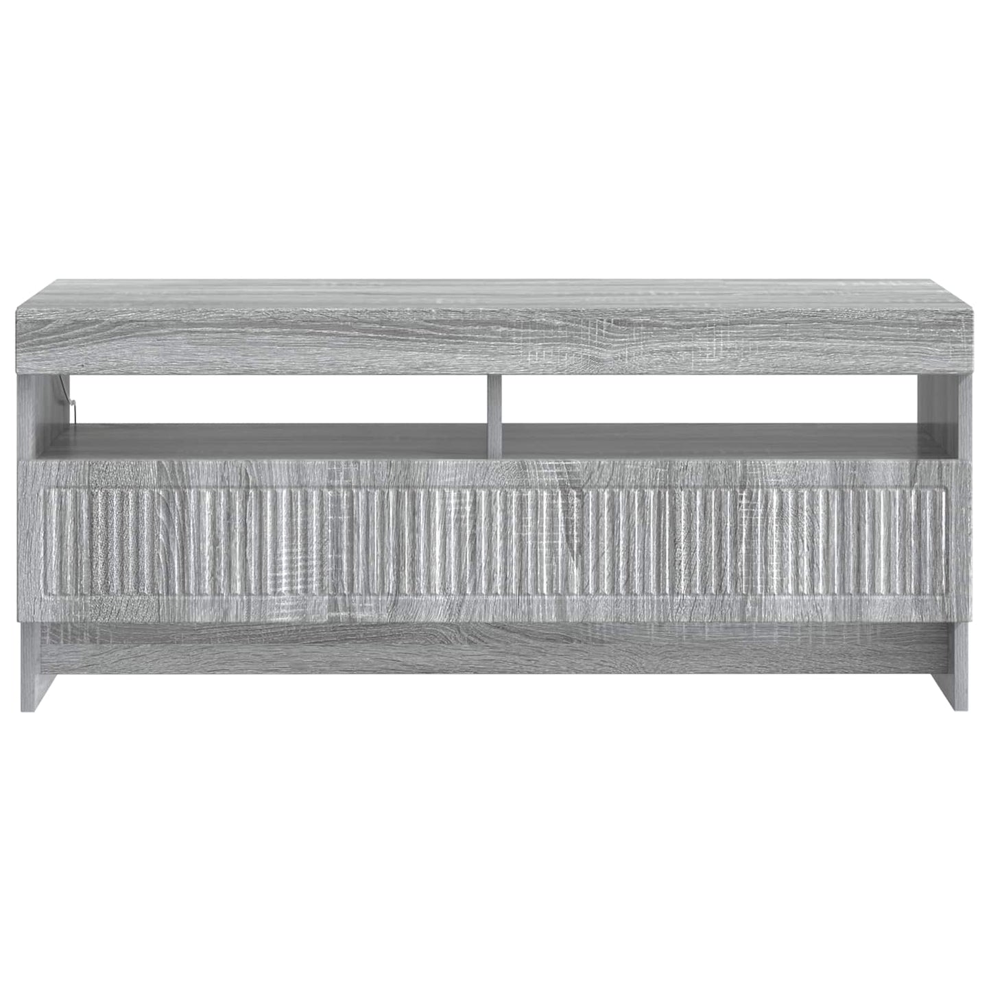 vidaXL LED TV Cabinet Grey Sonoma Engineered Wood