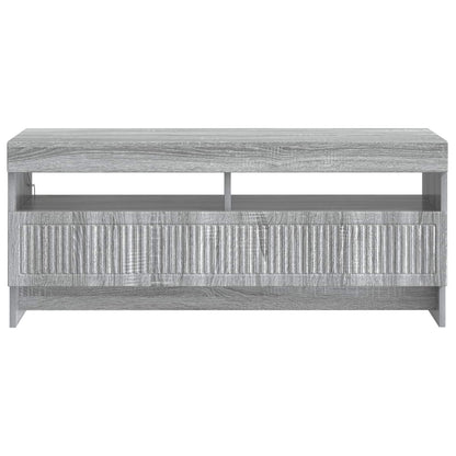 vidaXL LED TV Cabinet Grey Sonoma Engineered Wood