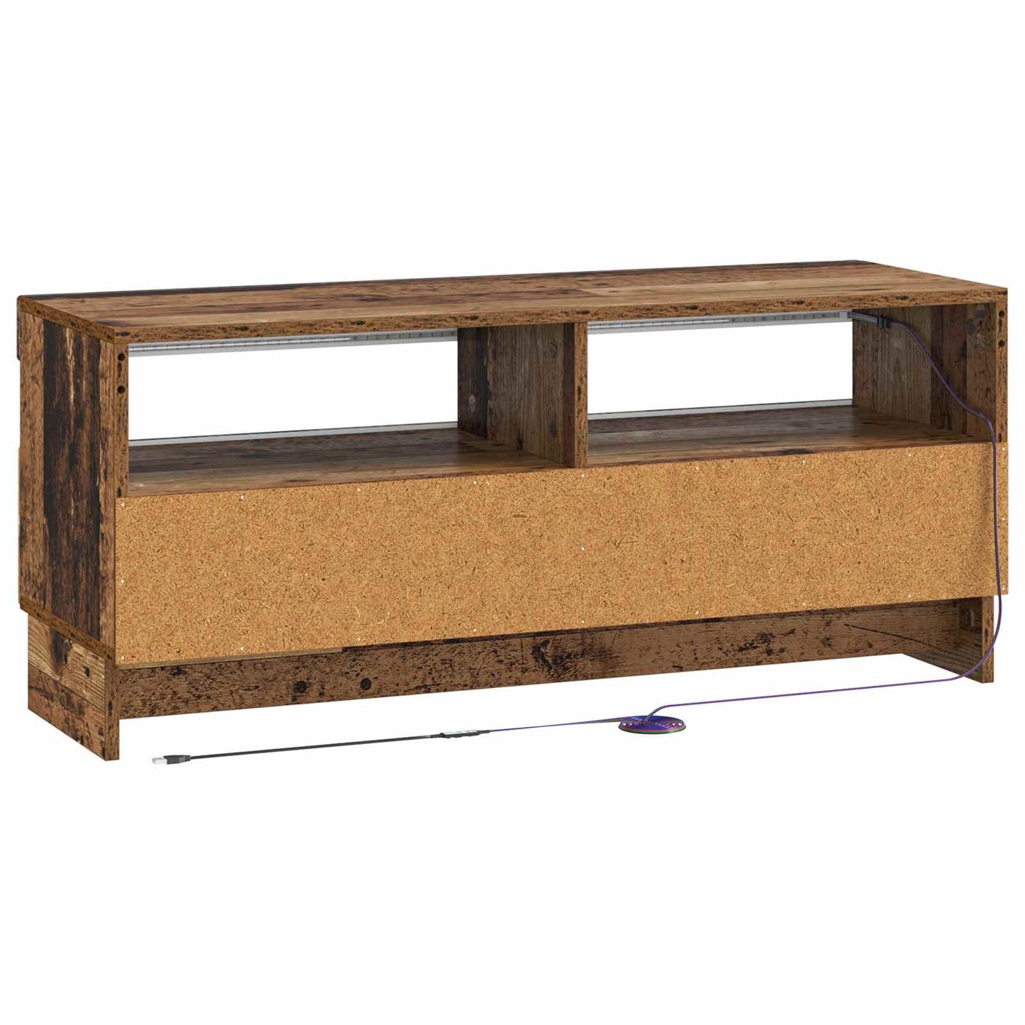 vidaXL LED TV Cabinet Old Wood Engineered Wood