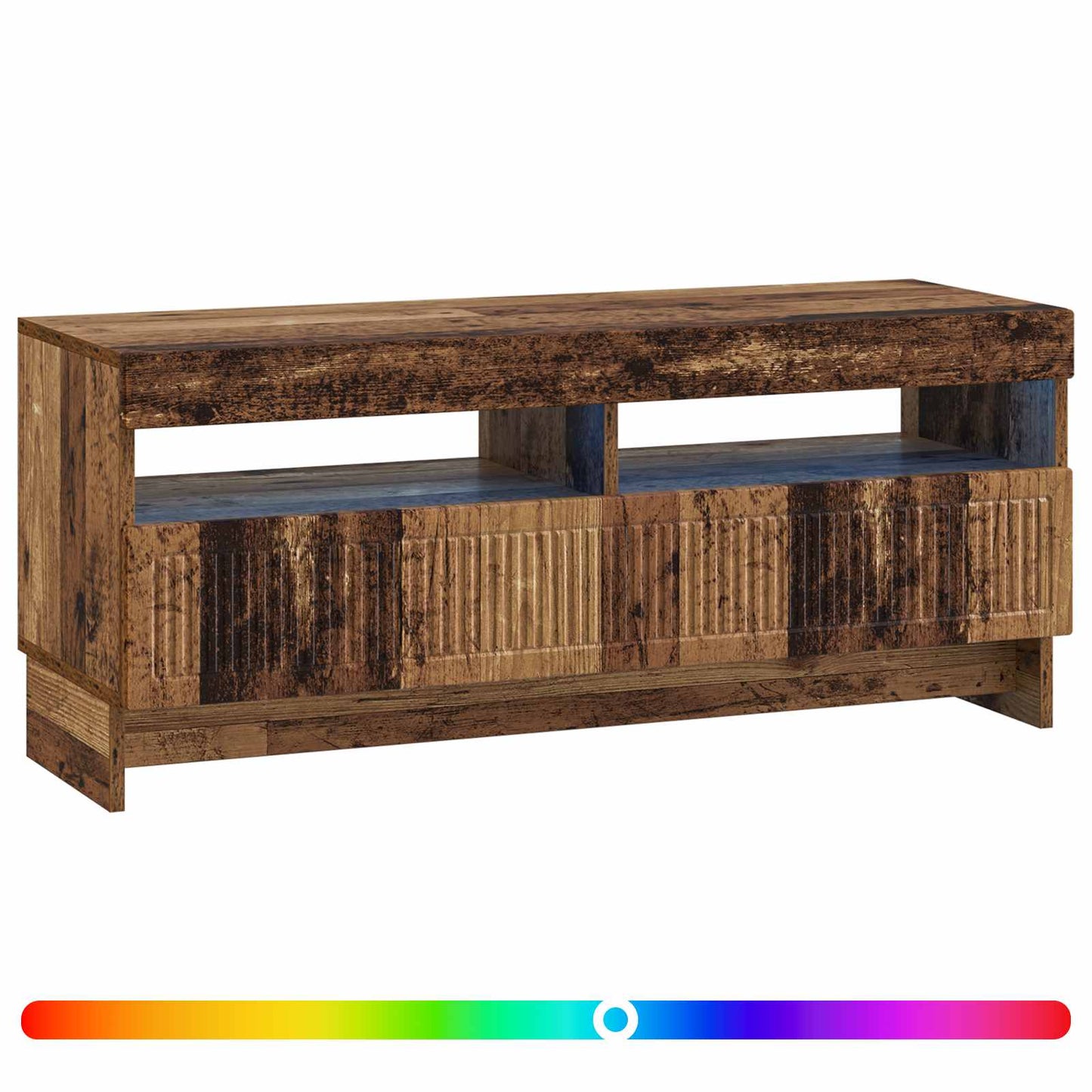 vidaXL LED TV Cabinet Old Wood Engineered Wood