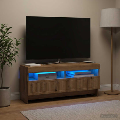 vidaXL LED TV Cabinet Artisan Oak Engineered Wood