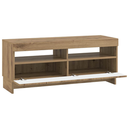 vidaXL LED TV Cabinet Artisan Oak Engineered Wood