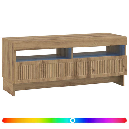 vidaXL LED TV Cabinet Artisan Oak Engineered Wood