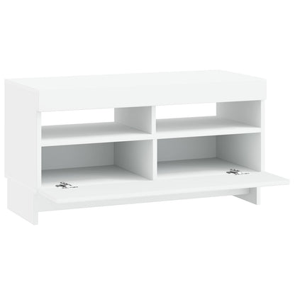 vidaXL LED TV Cabinet White Engineered Wood