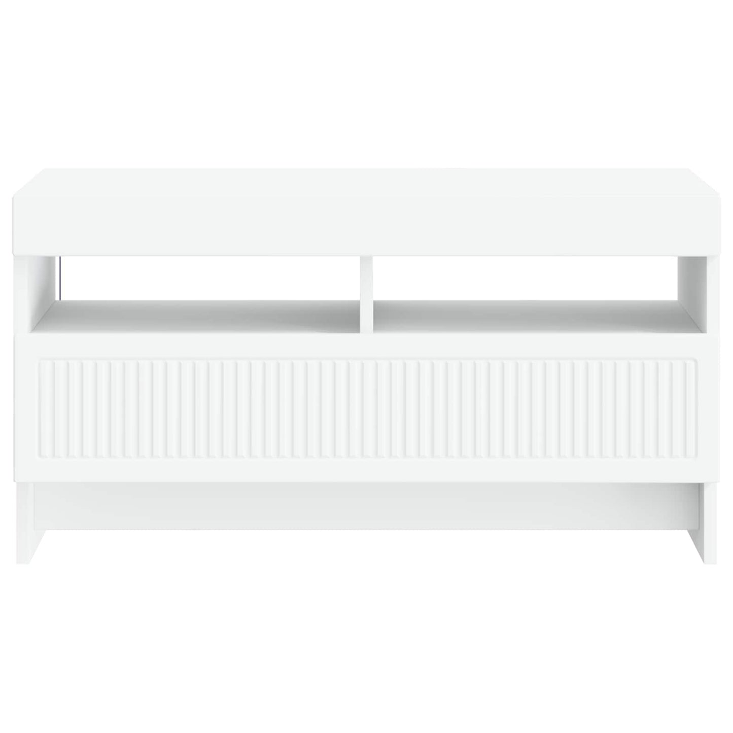 vidaXL LED TV Cabinet White Engineered Wood