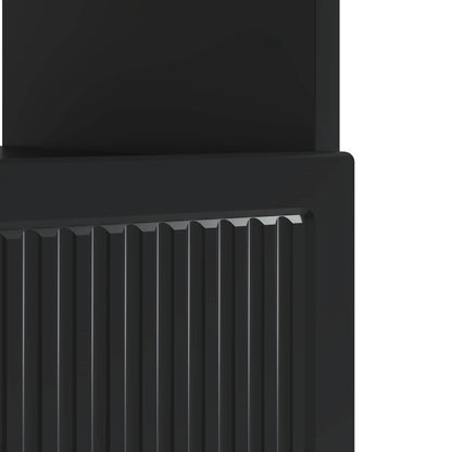 vidaXL LED TV Cabinet Black Engineered Wood