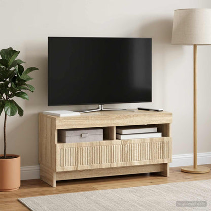 vidaXL LED TV Cabinet Sonoma Oak Engineered Wood