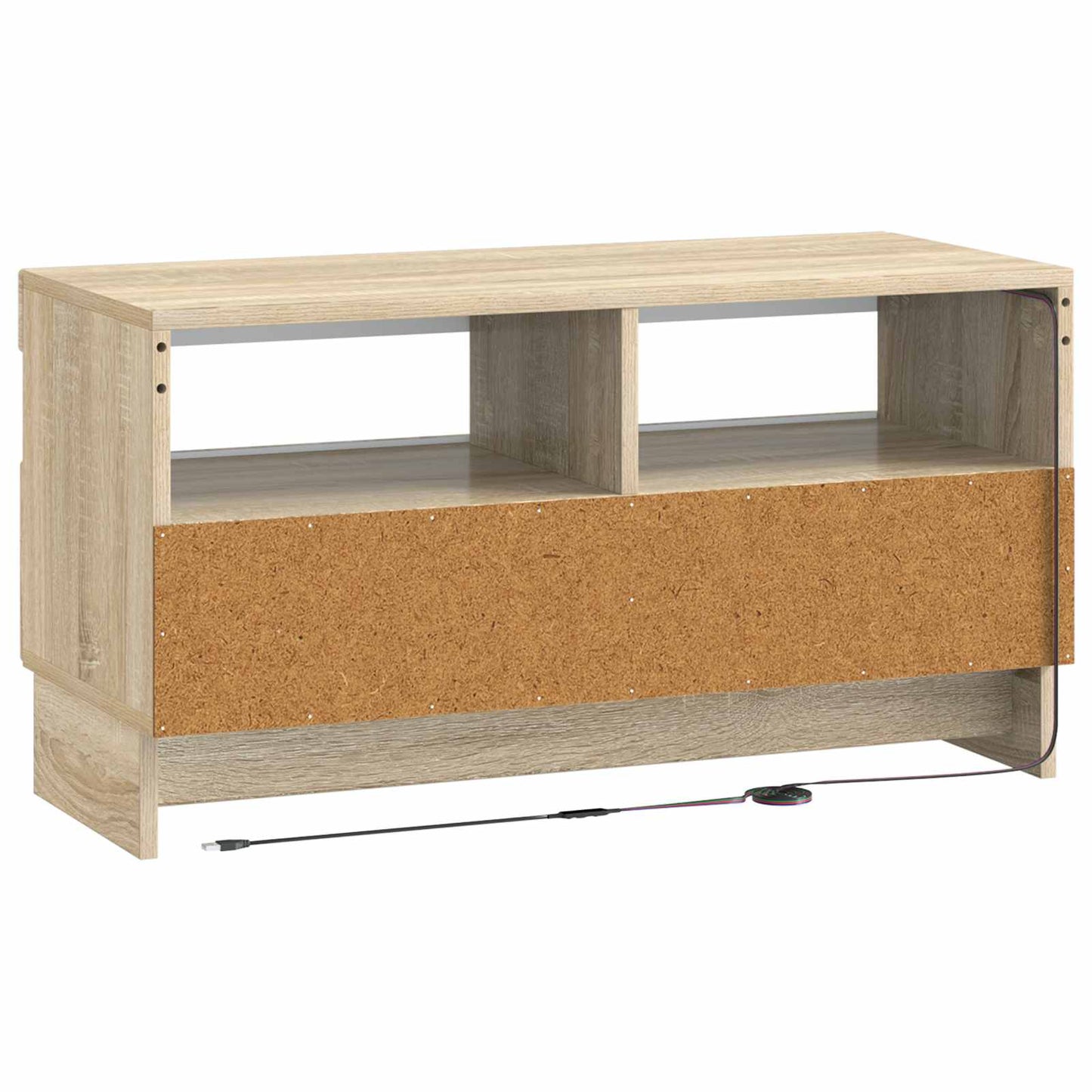 vidaXL LED TV Cabinet Sonoma Oak Engineered Wood