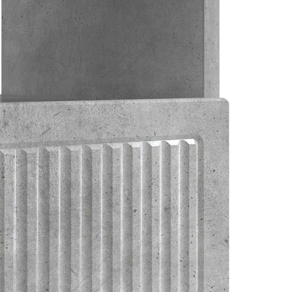 vidaXL LED TV Cabinet Concrete Grey Engineered Wood