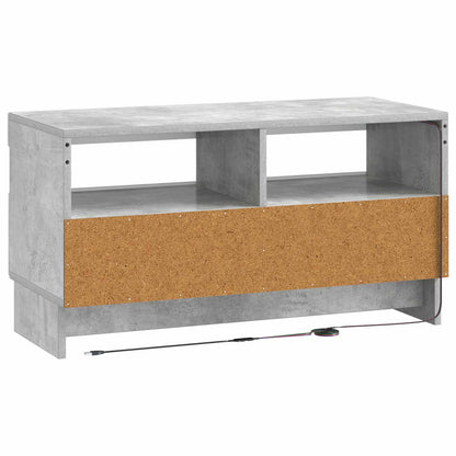 vidaXL LED TV Cabinet Concrete Grey Engineered Wood