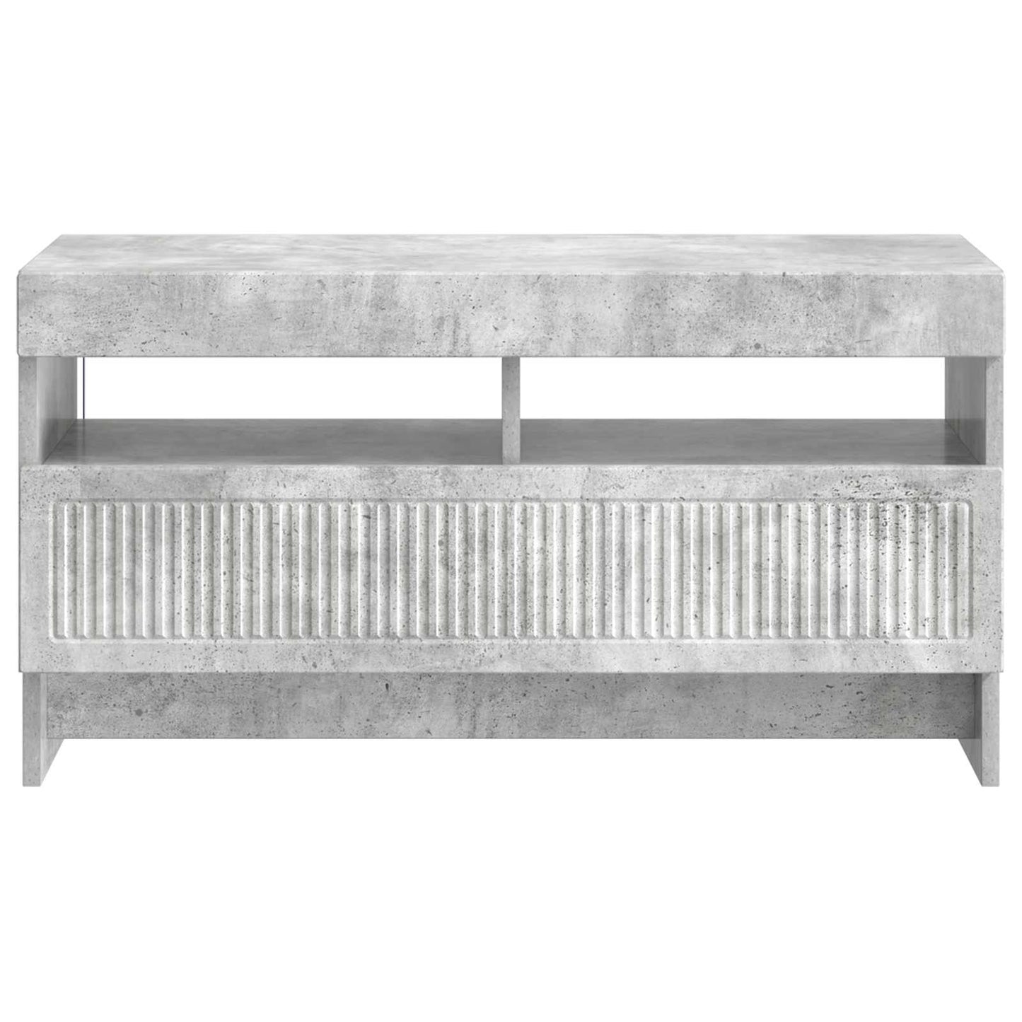 vidaXL LED TV Cabinet Concrete Grey Engineered Wood