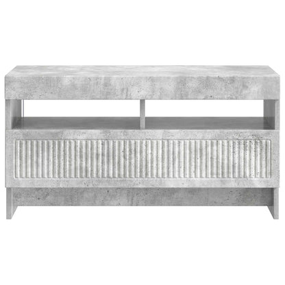 vidaXL LED TV Cabinet Concrete Grey Engineered Wood