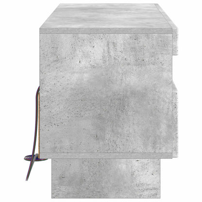 vidaXL LED TV Cabinet Concrete Grey Engineered Wood