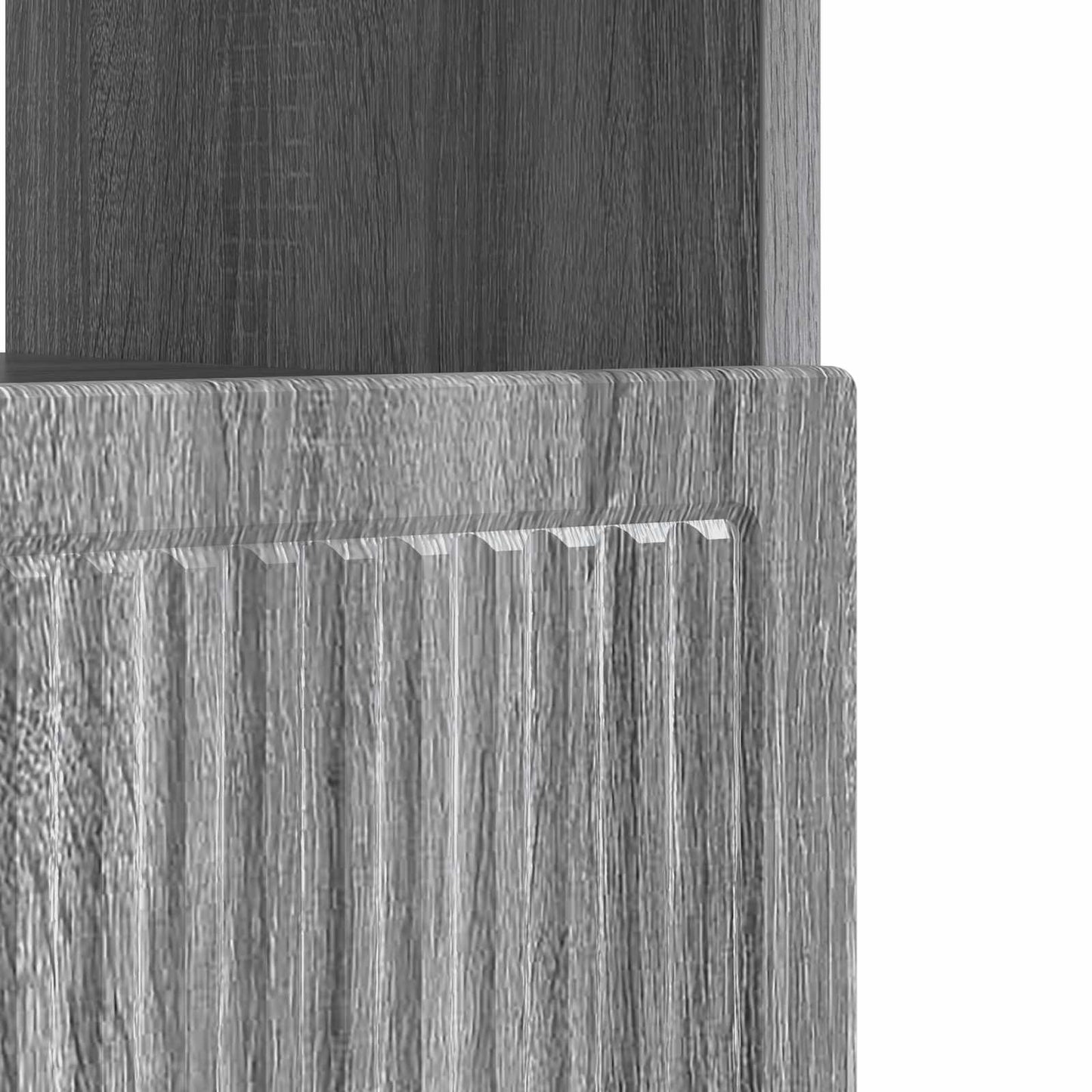 vidaXL LED TV Cabinet Grey Sonoma Engineered Wood