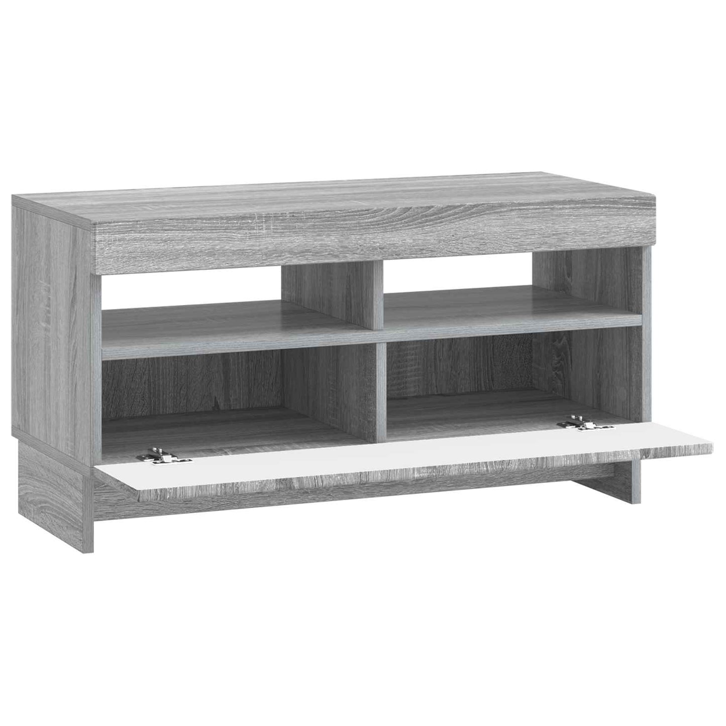 vidaXL LED TV Cabinet Grey Sonoma Engineered Wood