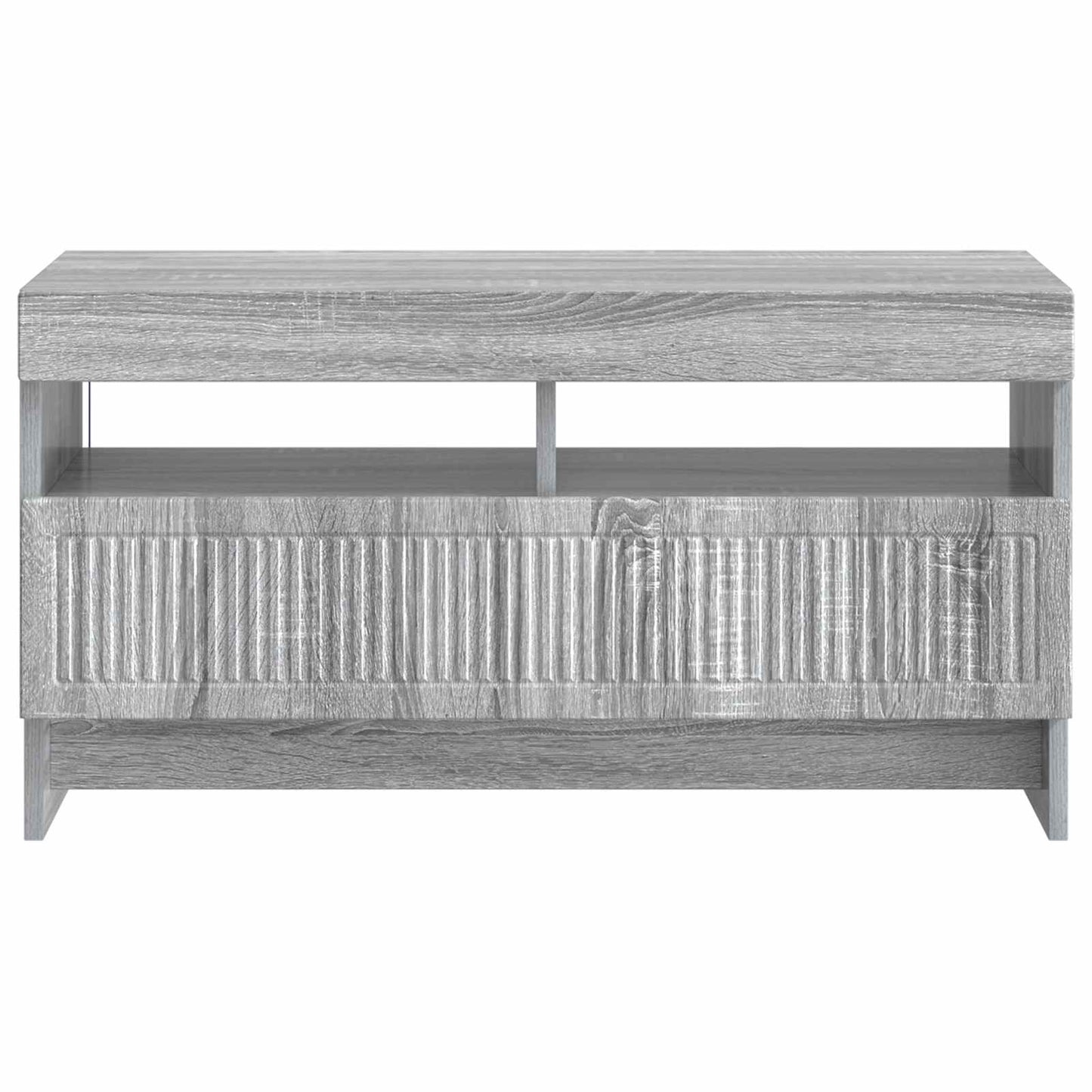 vidaXL LED TV Cabinet Grey Sonoma Engineered Wood