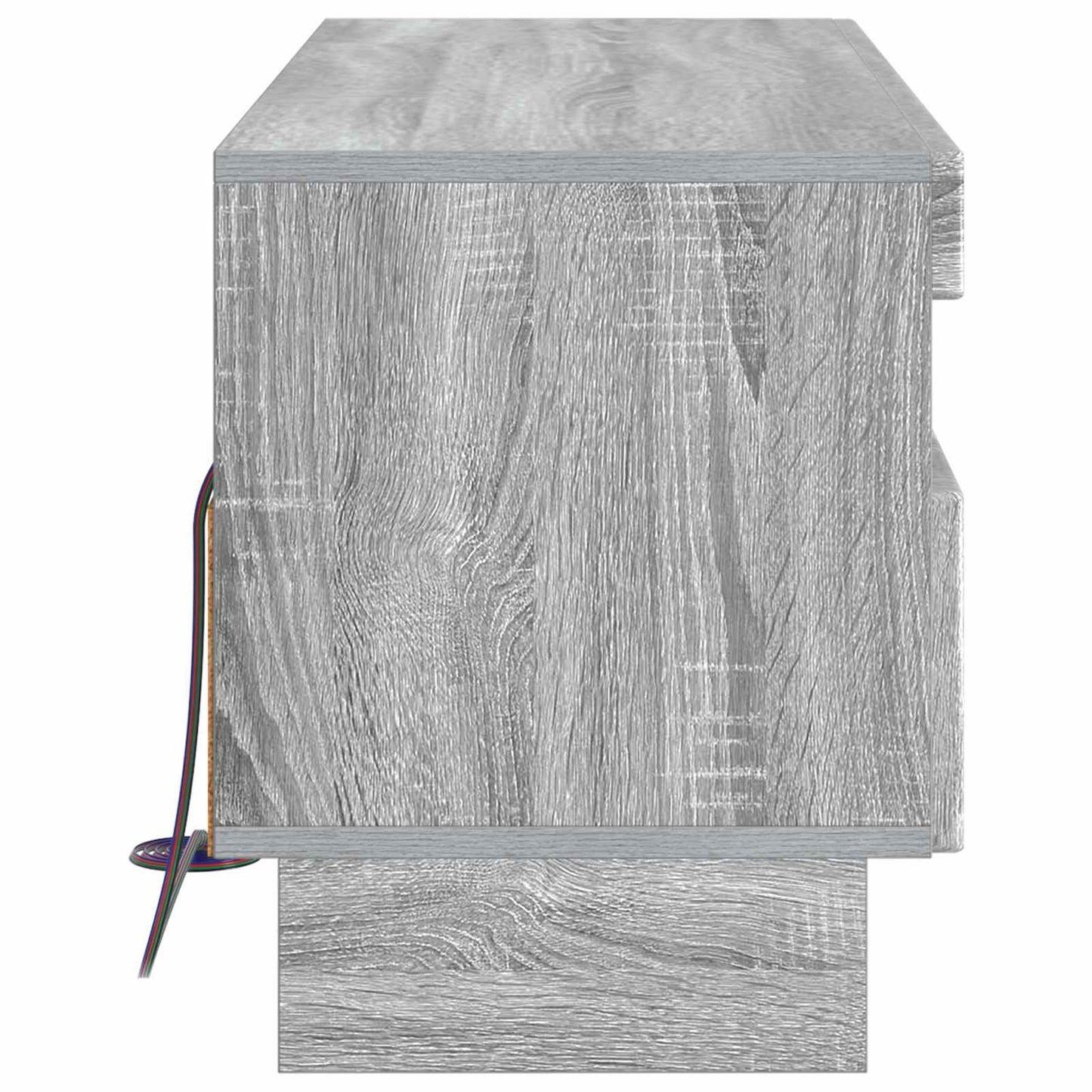 vidaXL LED TV Cabinet Grey Sonoma Engineered Wood