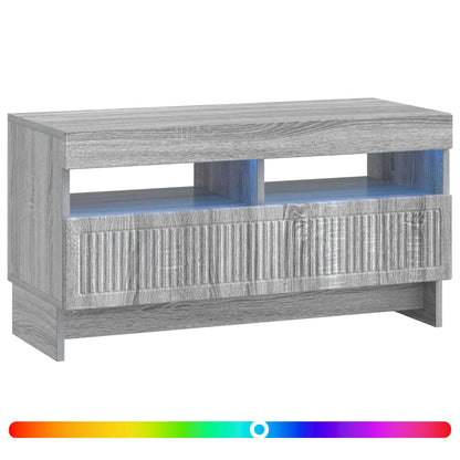 vidaXL LED TV Cabinet Grey Sonoma Engineered Wood