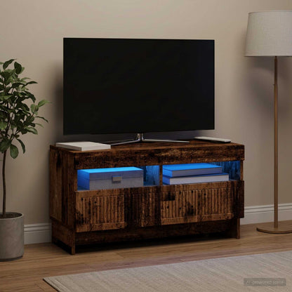 vidaXL LED TV Cabinet Old Wood Engineered Wood