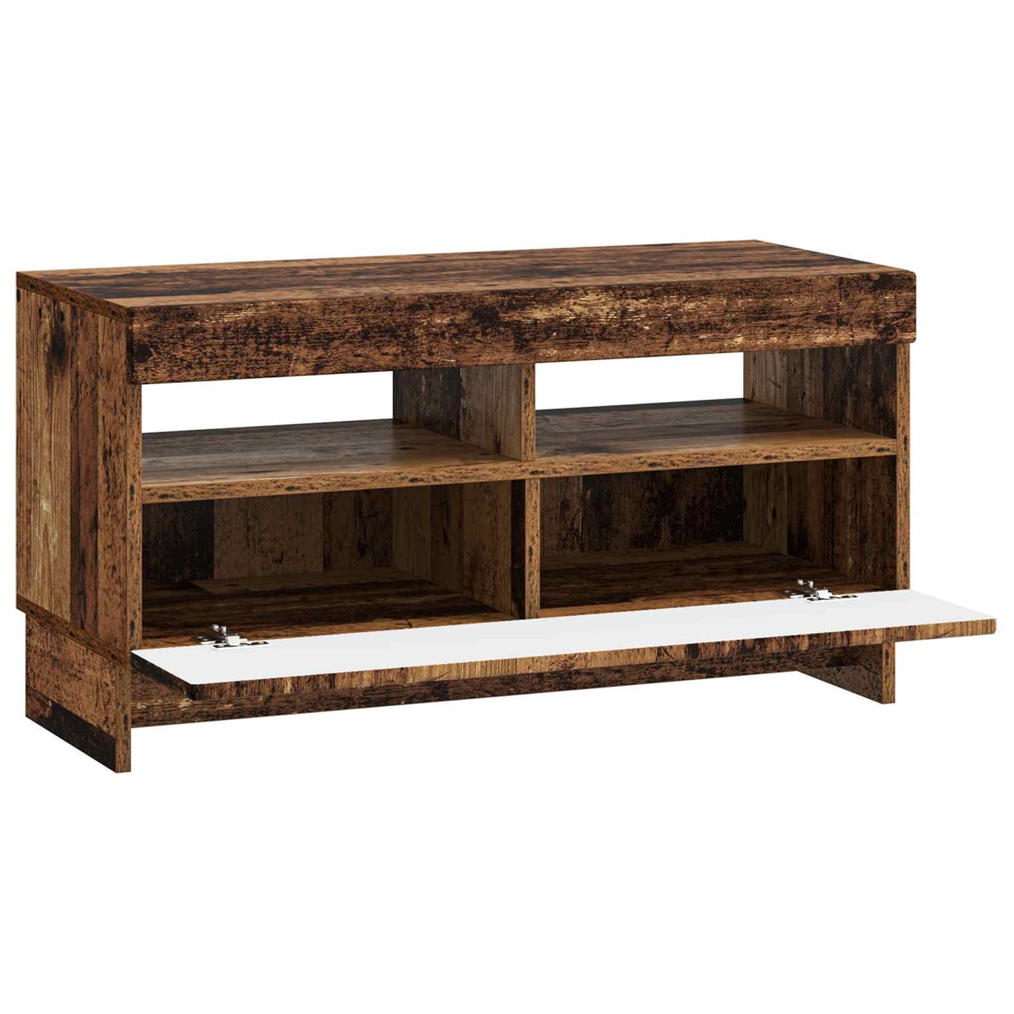 vidaXL LED TV Cabinet Old Wood Engineered Wood
