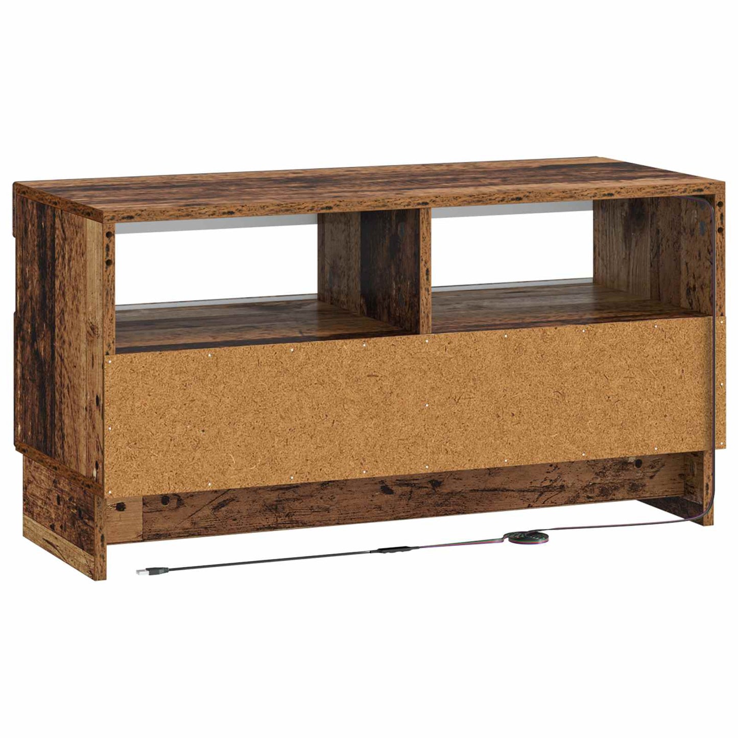vidaXL LED TV Cabinet Old Wood Engineered Wood