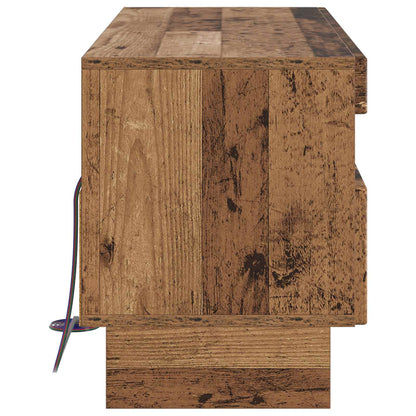 vidaXL LED TV Cabinet Old Wood Engineered Wood