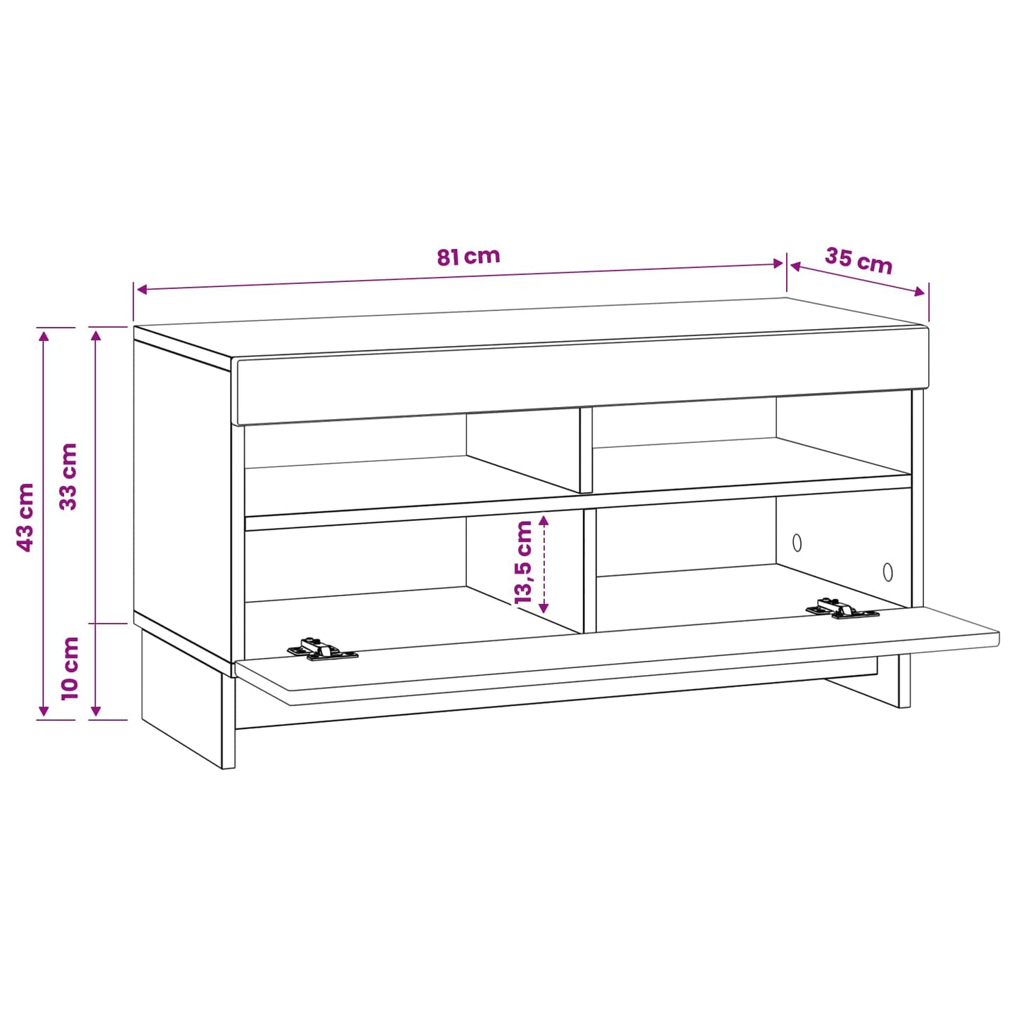 vidaXL LED TV Cabinet Old Wood Engineered Wood