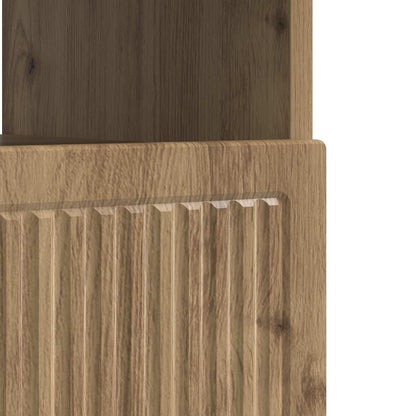 vidaXL LED TV Cabinet Artisan Oak Engineered Wood