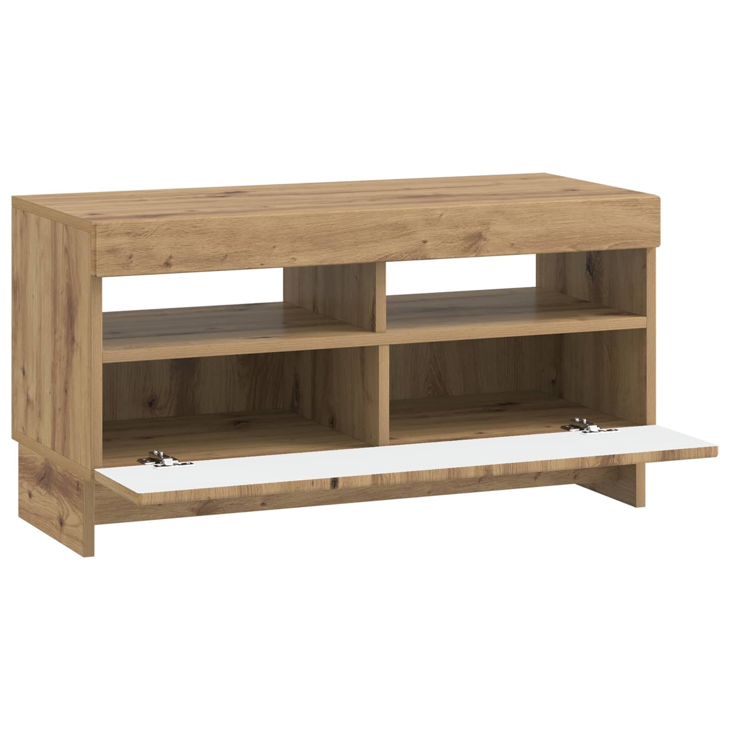 vidaXL LED TV Cabinet Artisan Oak Engineered Wood