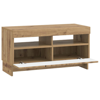 vidaXL LED TV Cabinet Artisan Oak Engineered Wood