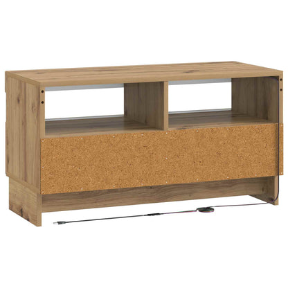 vidaXL LED TV Cabinet Artisan Oak Engineered Wood
