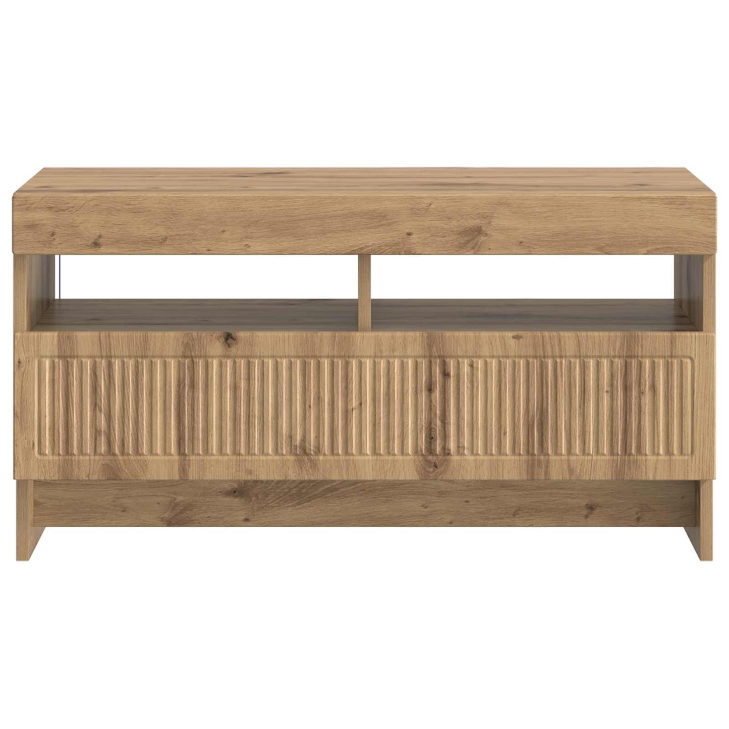 vidaXL LED TV Cabinet Artisan Oak Engineered Wood