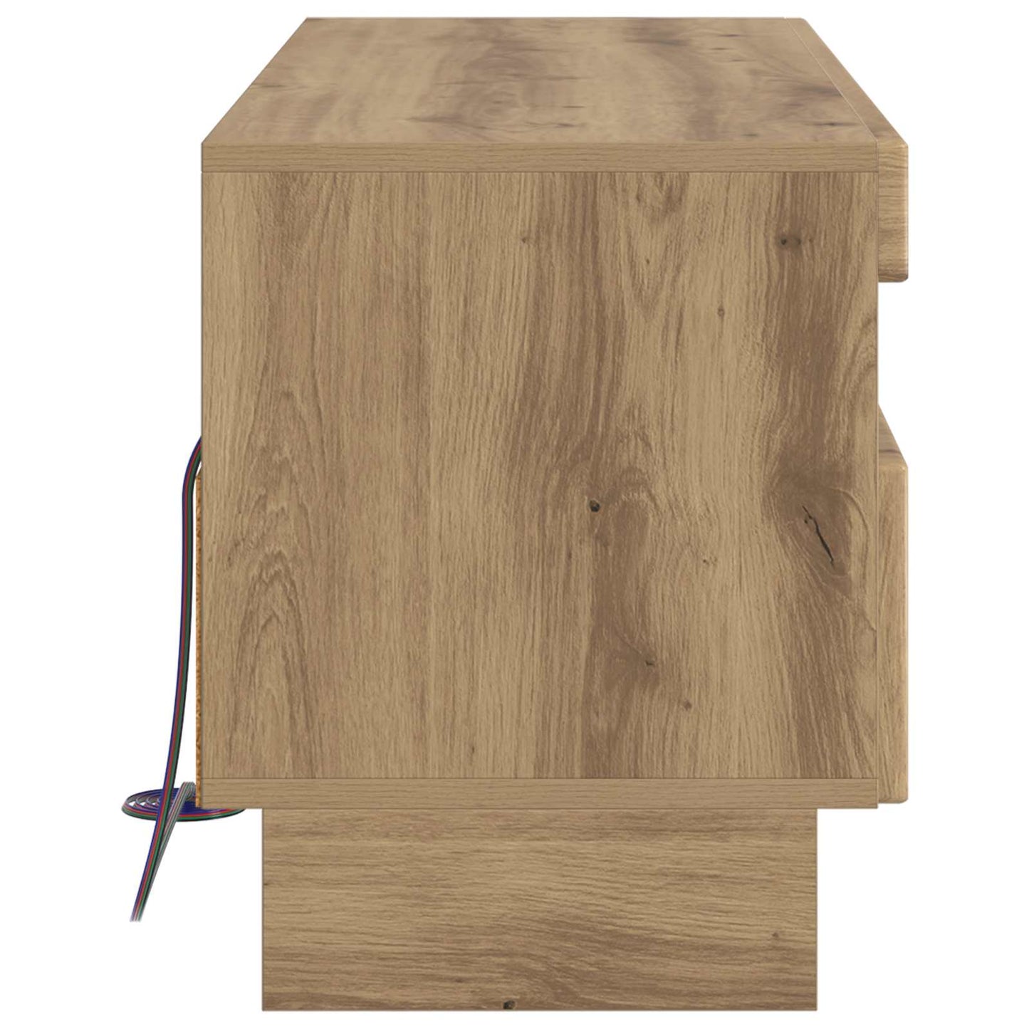 vidaXL LED TV Cabinet Artisan Oak Engineered Wood