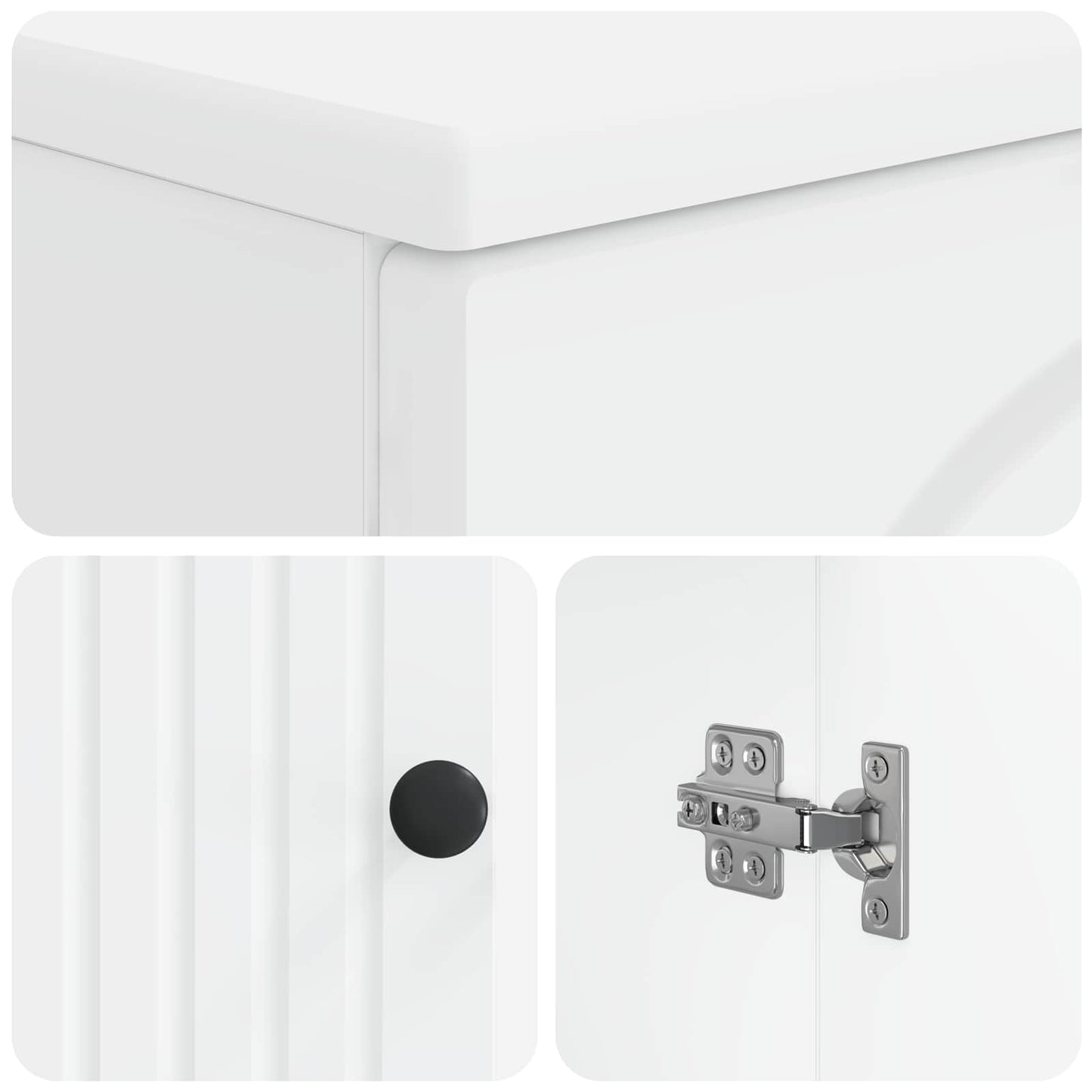 vidaXL Bathroom Sink Cabinet ALKMAAR White 59.5 x 31.5x 59 cm