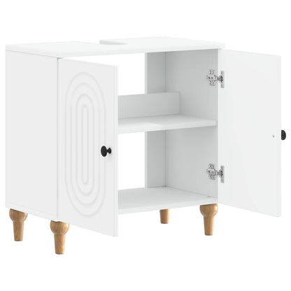 vidaXL Bathroom Sink Cabinet ALKMAAR White 59.5 x 31.5x 59 cm