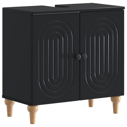 vidaXL Bathroom Sink Cabinet ALKMAAR Black 59.5 x 31.5x 59 cm