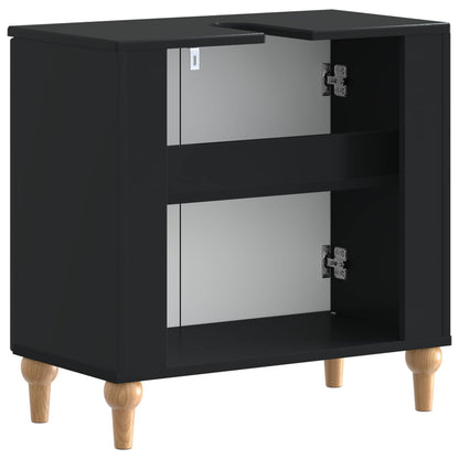 vidaXL Bathroom Sink Cabinet ALKMAAR Black 59.5 x 31.5x 59 cm