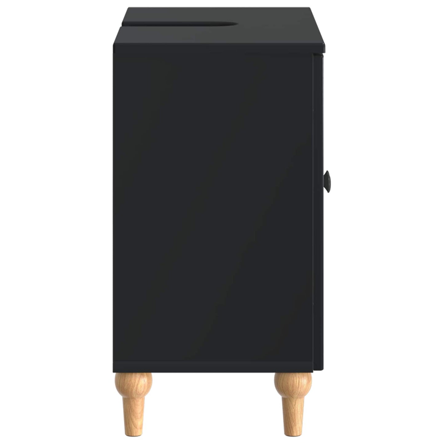 vidaXL Bathroom Sink Cabinet ALKMAAR Black 59.5 x 31.5x 59 cm