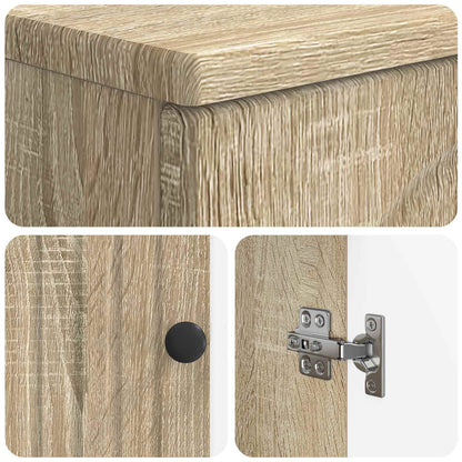 vidaXL Bathroom Sink Cabinet ALKMAAR Sonoma Oak 59.5 x 31.5x 59 cm